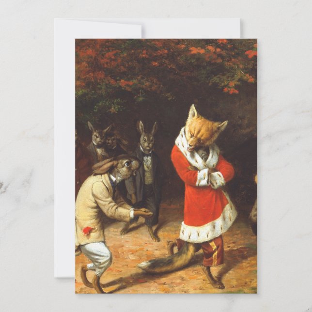 Hans Majesty Receives by William Holbrook Beard Inbjudningar (Framsida)