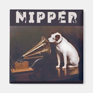 Hans Mästares röstNipper Hund Magnet