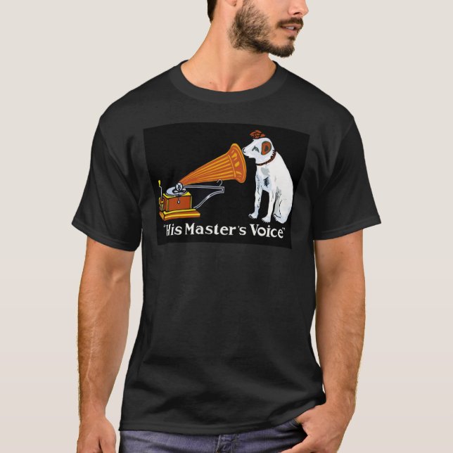 Hans Master&x27;s Voice, Nipper the Hund Classic T Shirt (Framsida)