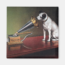 Hans Master's Voice Vintage Färg Magnet