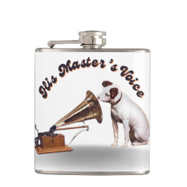 Hans Master's Voice Vinyl Wrapped Flask Fickplunta