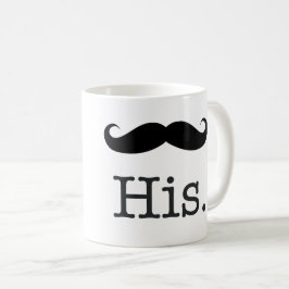 HANS med en Mustachio Kaffemugg