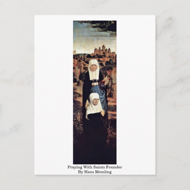 Hans Memling bad med Saints Founder Vykort (Framsida)