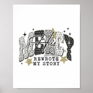 Hans Mercy Reskrev min kristna bible Verse F Poster
