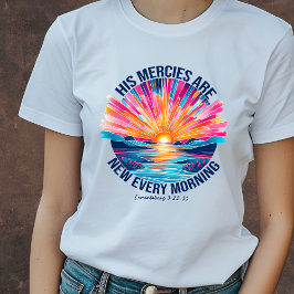 Hans meriter är nya kristna t shirt