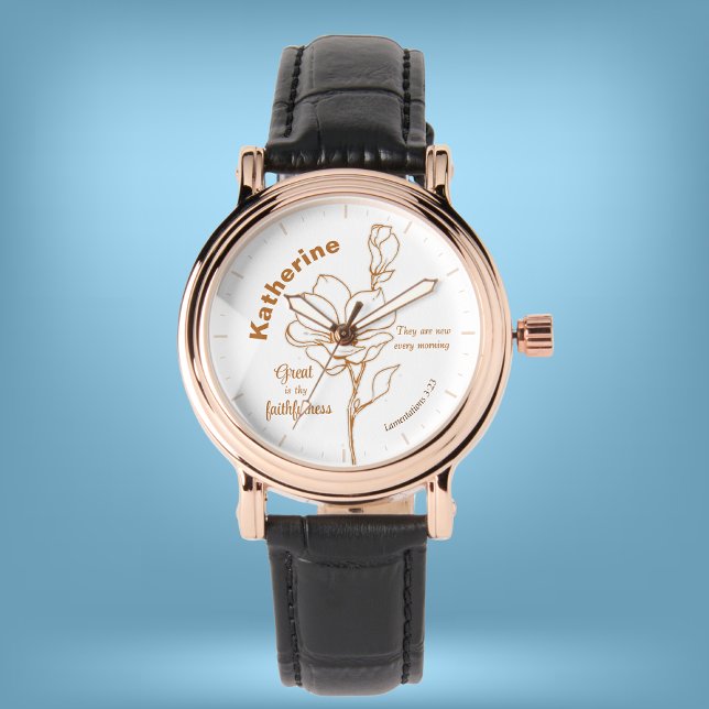 Hans meriter är nya varje morgon. armbandsur (Skapare uppladdad)