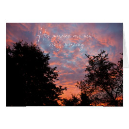 Hans meriter är nya varje morgon. OBS kort