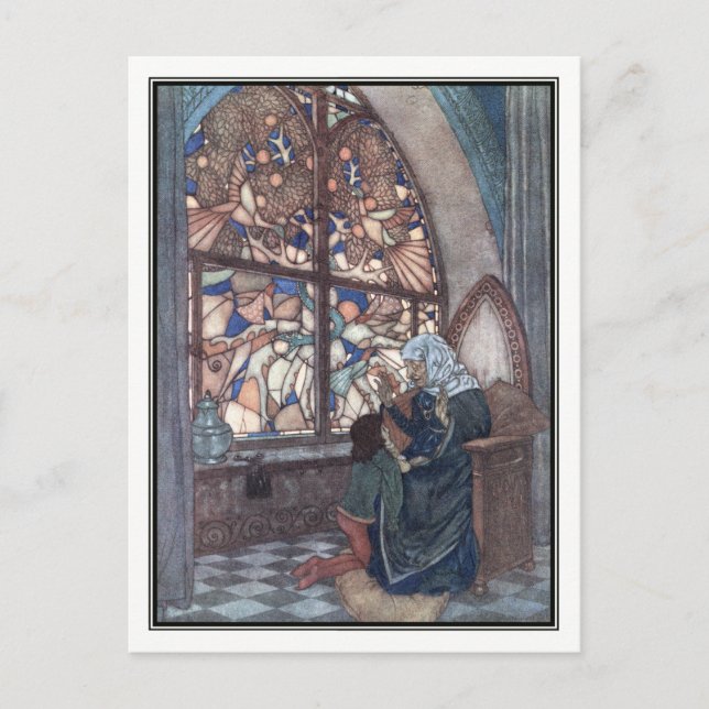 Hans mormors Tale av Edmund Dulac Vykort (Framsida)