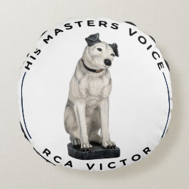 Hans mors röst rund kudde