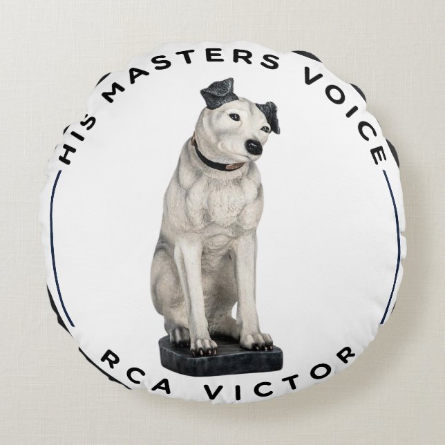 Hans mors röst rund kudde (Framsidan)