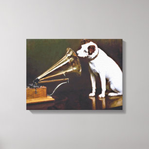 Hans mors röstnipper Hund Canvastryck