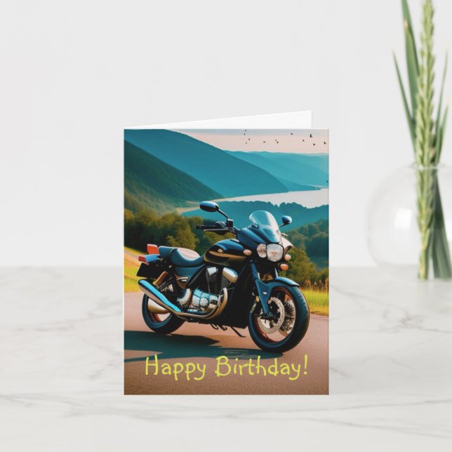 Hans motorcykel kort (Framsida)