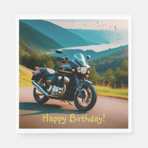 Hans motorcykel pappersservett