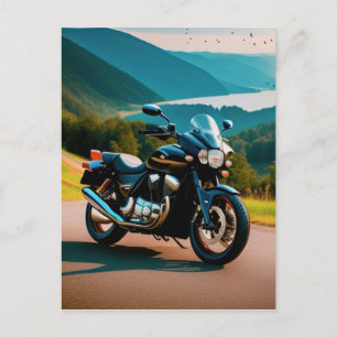 Hans motorcykel vykort