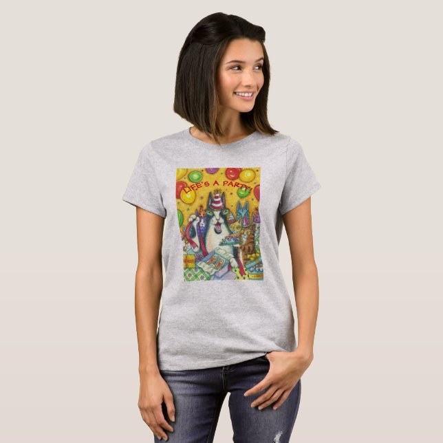 HANS N' Fitz CAT PARTY BASIC T-SHIRT Customize (Hel framsida)