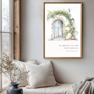 Hans nåd är ny varje morgon Bibelvers Poster