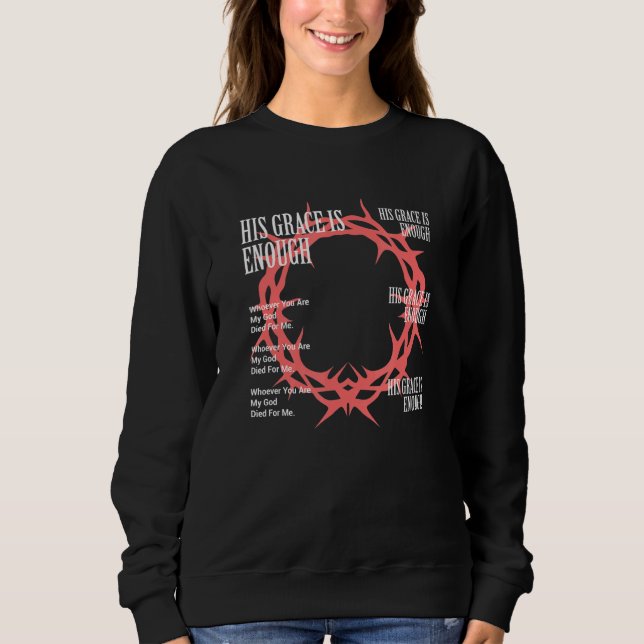 Hans nåd räcker - Jesus Kristanity Re T Shirt (Framsida)