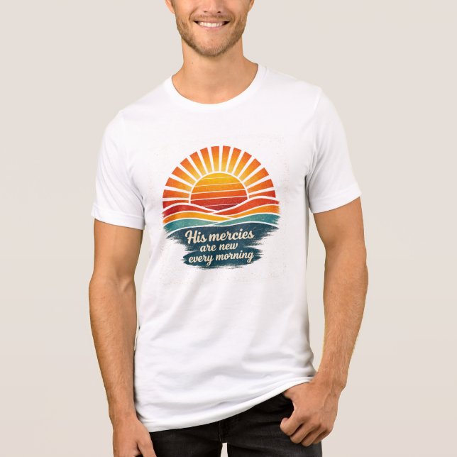 Hans nåder är nya varje morgon T-Shirt (Framsida)