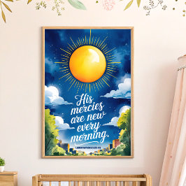 Hans nåder Boho kristen barnkammare väggkonsttryck Poster