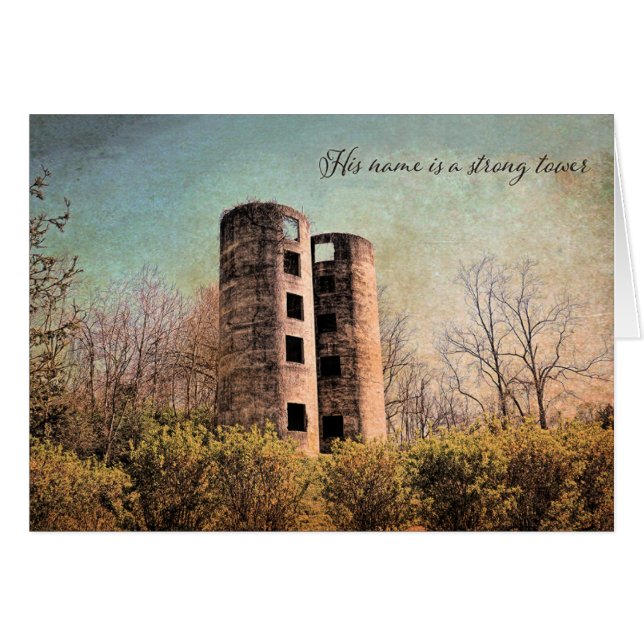 Hans namn är ett starkt torn Parakaleo-kort OBS Kort (Framsidan Horizontal)