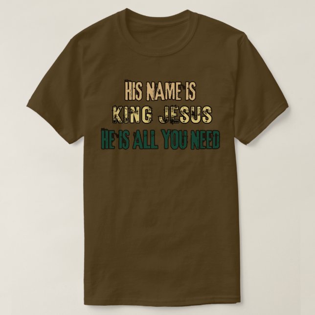 Hans namn är JESUS T Shirt (Design framsida)