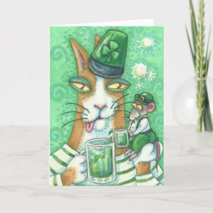 HANS N'Fitz Cat ST. PATRICK'S DAY NOTE CARD LGE Kort