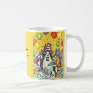HANS N'Fitz Cats BIRTHDAY MUGG *Anpassa text