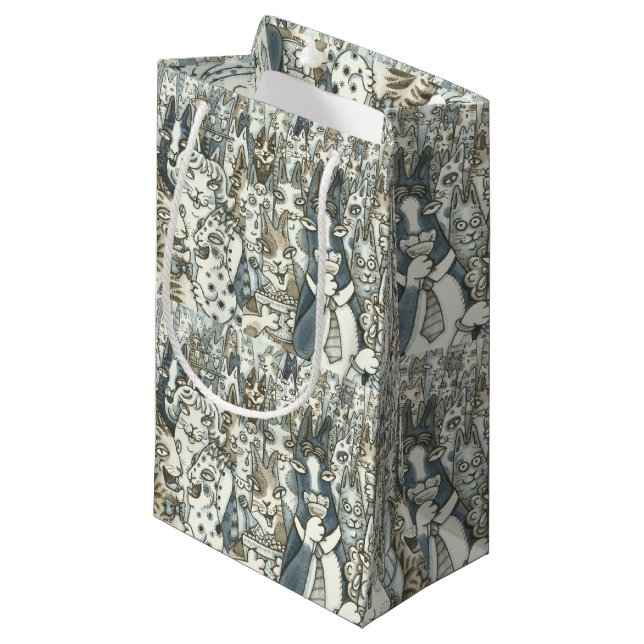 HANS N'Fitz Cats LIFE'S A PARTY GIFT BAG (Framsidan Vinklad)