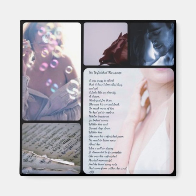 Hans oavslutade manuskript magnet (Framsidan)