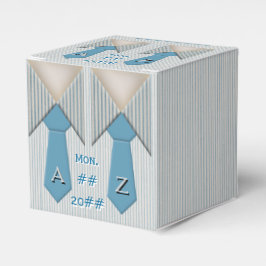 Hans och hans blå Oxford Streck Presentaskar