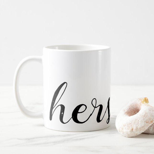hans och hennes kaffemugg (Med munk)