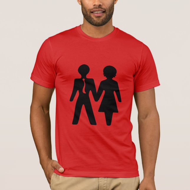 Hans och hennes Kärlek Tee Shirt (Framsida)