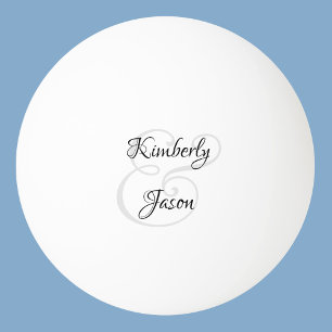 Hans och hennes Namn, Svart och Grått Pingisboll