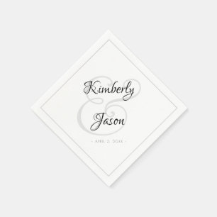 Hans och hennes skript Namn, Grått Gräns Vs 2 Bröl Pappersservett