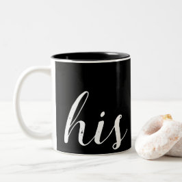 hans och hennes Två-Tonad mugg