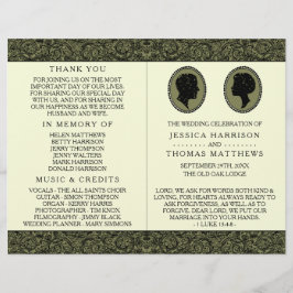 Hans och Hers Art Deco Silhouette Bröllop Collecti