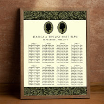 Hans och Hers Art Deco Silhouette Bröllop Collecti