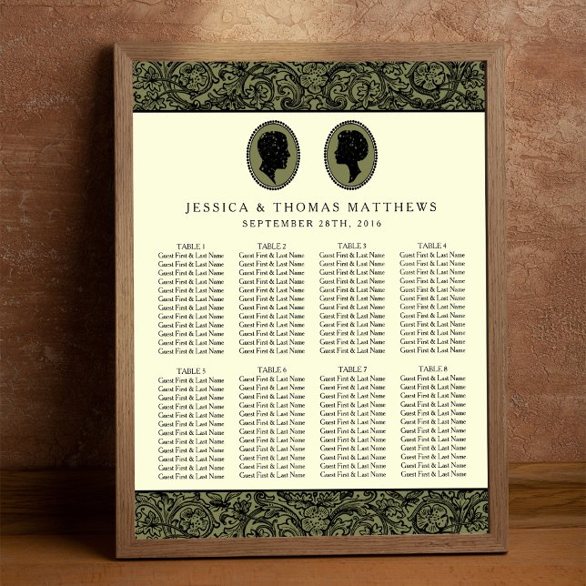 Hans och Hers Art Deco Silhouette Bröllop Collecti Poster (Skapare uppladdad)