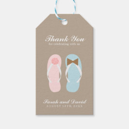 Hans och Hers Beach Sandals Bröllop Presentetikett