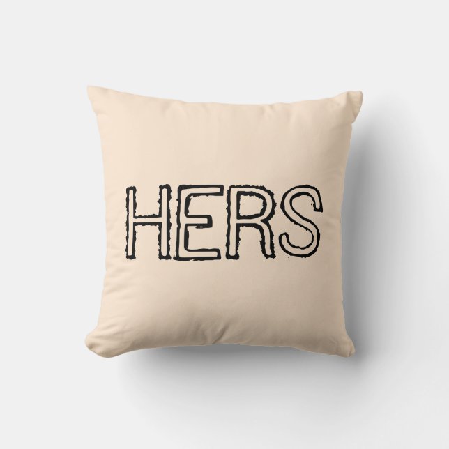 Hans och Hers Designer Pillows by Serenity - Gifts Kudde (Framsida)