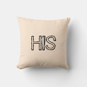 Hans och Hers Designer Pillows by Serenity - Gifts Kudde