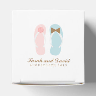 Hans och Hers Flinflip flops Beach Wedding Presentaskar