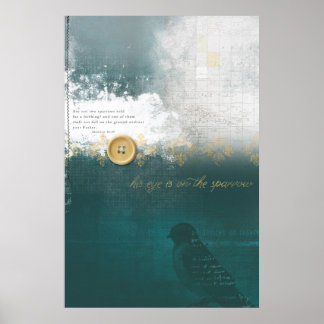 Hans Öga är på sparaden Poster