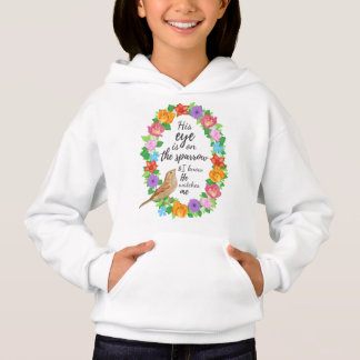 Hans Öga är på Sparrow Girls'Hoodie. T Shirt