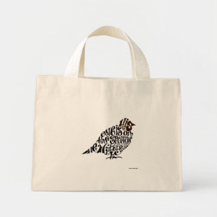 Hans Öga är på Sparrow - Jumbo Tote Mini Tygkasse
