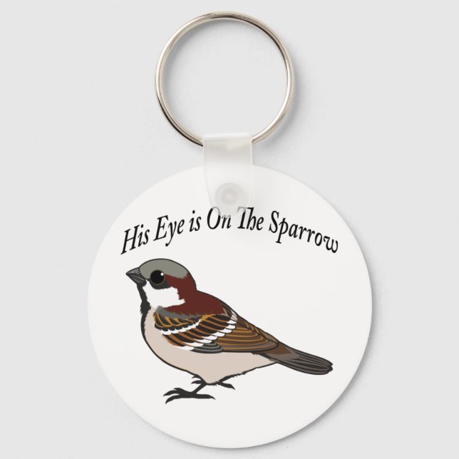 Hans öga är på Sparrow Nyckelring (Framsida)