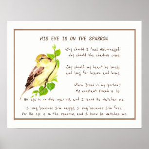 Hans Öga är på Sparrow och kämpar för Hymn Art Pos Poster