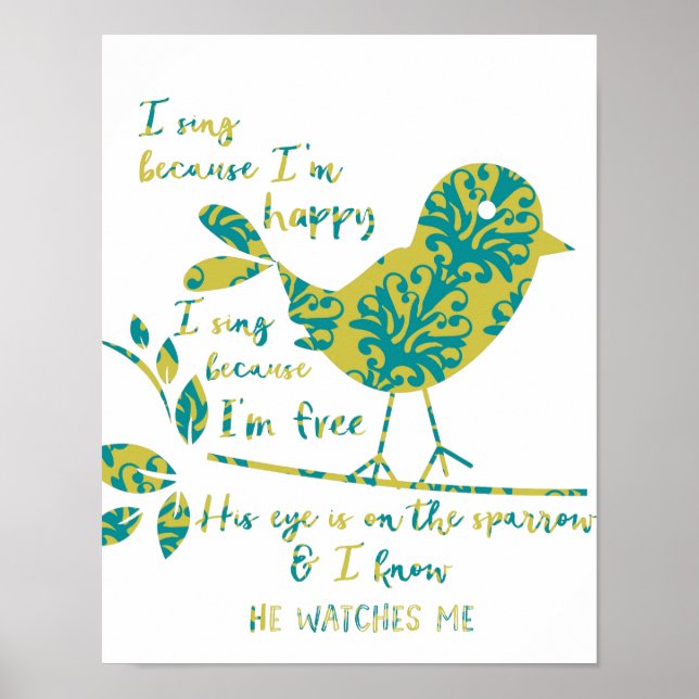 Hans Öga är på Sparrow Poster (Framsidan)