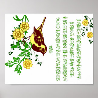 Hans Öga är på Sparrow Poster Bird Hymn