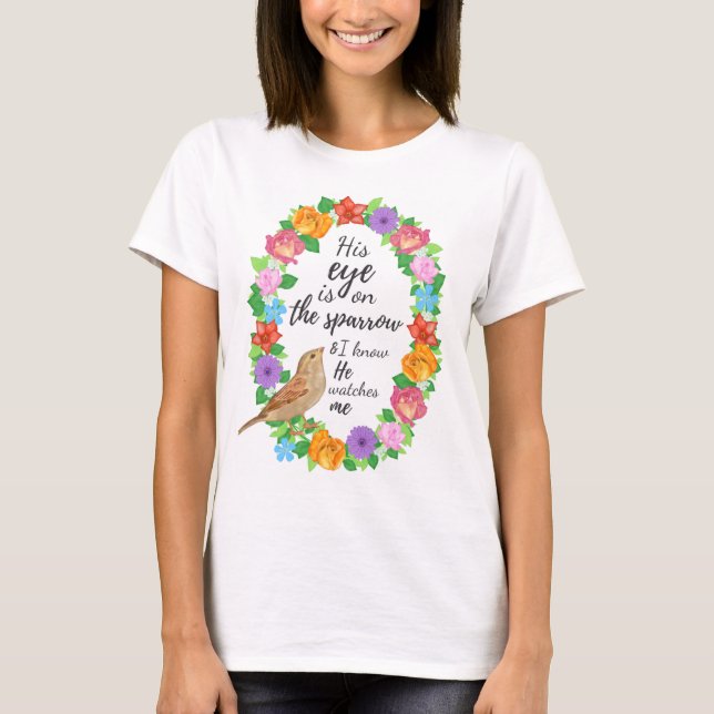 Hans Öga är på Sparrow Women's T-Shirt (Framsida)